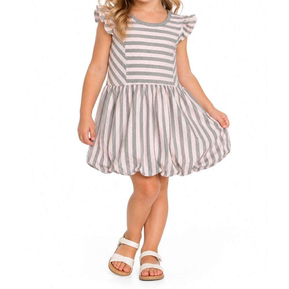 🔥 5 for $30 🔥 Savannah Girls’ Striped Flutter Sleeve Dress | Size 3T